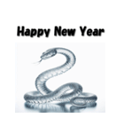 十二支全部 あけおめ 年賀状 氷像（個別スタンプ：18）