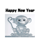 十二支全部 あけおめ 年賀状 氷像（個別スタンプ：27）