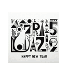 十二支全部 あけおめ 年賀状 絵画2（個別スタンプ：2）