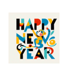 十二支全部 あけおめ 年賀状 絵画2（個別スタンプ：29）