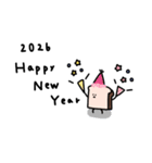 まめ食パン×2026年。友達。（個別スタンプ：5）