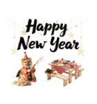 ふわもこポメラニアン子犬のお正月スタンプ（個別スタンプ：8）