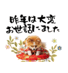 ふわもこポメラニアン子犬のお正月スタンプ（個別スタンプ：12）