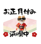 ふわもこポメラニアン子犬のお正月スタンプ（個別スタンプ：23）