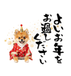 ふわもこポメラニアン子犬のお正月スタンプ（個別スタンプ：30）