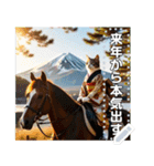 ♡馬に乗る猫♡（個別スタンプ：12）