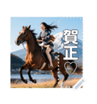 馬乗り♡お姉さん（個別スタンプ：6）