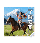 馬乗り♡お姉さん（個別スタンプ：10）