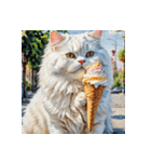 白猫の新日常3（個別スタンプ：1）