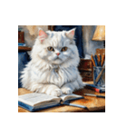 白猫の新日常3（個別スタンプ：24）