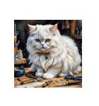 白猫の新日常3（個別スタンプ：34）