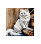 白猫の新日常3（個別スタンプ：40）