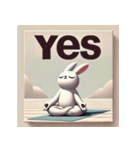 まったりヨガうさぎ（個別スタンプ：2）