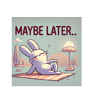 まったりヨガうさぎ（個別スタンプ：3）