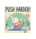 まったりヨガうさぎ（個別スタンプ：10）