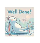 まったりヨガうさぎ（個別スタンプ：12）