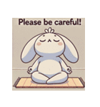 まったりヨガうさぎ（個別スタンプ：13）