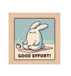 まったりヨガうさぎ（個別スタンプ：14）