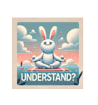 まったりヨガうさぎ（個別スタンプ：15）