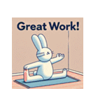 まったりヨガうさぎ（個別スタンプ：17）