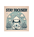 まったりヨガうさぎ（個別スタンプ：18）