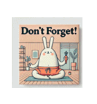 まったりヨガうさぎ（個別スタンプ：19）