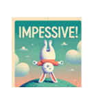 まったりヨガうさぎ（個別スタンプ：20）