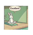 まったりヨガうさぎ（個別スタンプ：21）