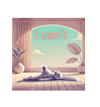 まったりヨガうさぎ（個別スタンプ：27）