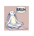 まったりヨガうさぎ（個別スタンプ：31）