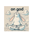 まったりヨガうさぎ（個別スタンプ：33）