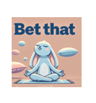 まったりヨガうさぎ（個別スタンプ：34）