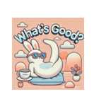 まったりヨガうさぎ（個別スタンプ：36）