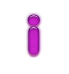 アルファベット小文字紫色スタンプ N（個別スタンプ：9）