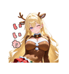 夜更かし注意♡セクシーサンタ降臨（個別スタンプ：11）