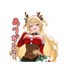 夜更かし注意♡セクシーサンタ降臨（個別スタンプ：13）
