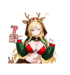 夜更かし注意♡セクシーサンタ降臨（個別スタンプ：28）