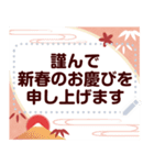 文字が書ける大人の年末年始スタンプ（個別スタンプ：4）