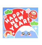 飛び出す！毎年使える可愛いお正月のご挨拶（個別スタンプ：2）