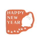 ずっと使える！ステッカー風な新年のご挨拶（個別スタンプ：4）