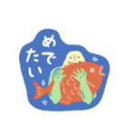 ずっと使える！ステッカー風な新年のご挨拶（個別スタンプ：28）