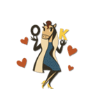 mottoのあけおめスタンプ♡うまレディ（個別スタンプ：10）