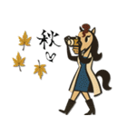 mottoのあけおめスタンプ♡うまレディ（個別スタンプ：18）