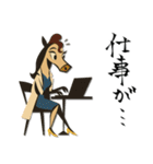 mottoのあけおめスタンプ♡うまレディ（個別スタンプ：25）