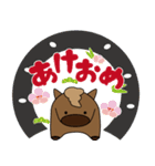 2026ぽっちゃりウマ年のお正月（個別スタンプ：1）