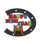 2026ぽっちゃりウマ年のお正月（個別スタンプ：5）