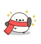 【毎年使える♪】飛び出す！シマエナガ年賀（個別スタンプ：24）