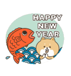 わん×にゃんカップル3♡彼氏用♡お正月（個別スタンプ：2）