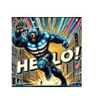 最強ベア【アメコミ超覚醒】（個別スタンプ：1）