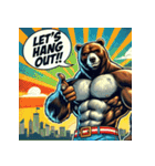 最強ベア【アメコミ超覚醒】（個別スタンプ：22）